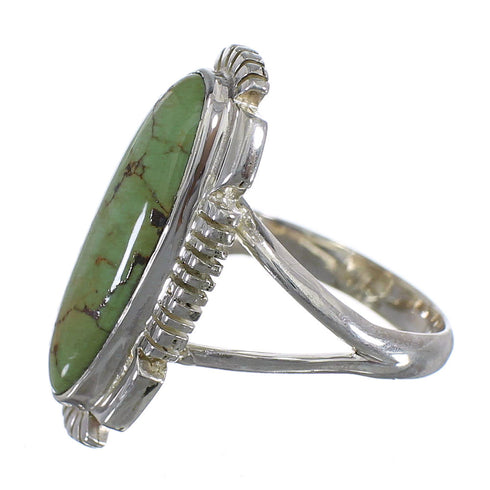 Southwest Silver Turquoise Ring Size 5-3/4 QX86792